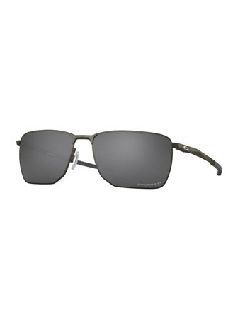 Oakley Performance Lifestyle Sunglasses with a frame made of metal in grey and lenses made of plastic in black