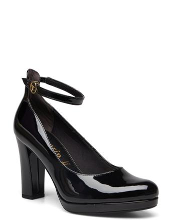 Women Court Sho Shoes Heels Pumps Sling Backs Svart Tamaris*Betinget Tilbud