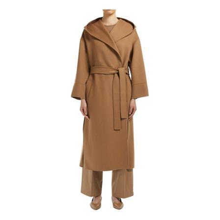 Max Mara Studio, Belted Coats Bruin, Dames, Maat:S