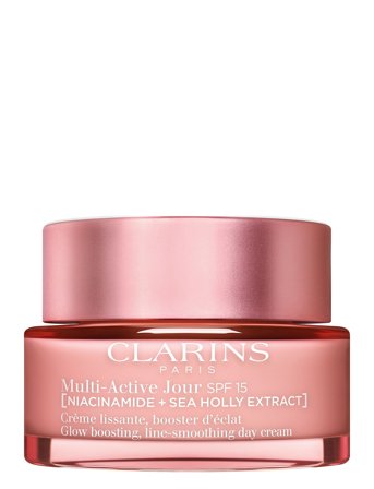 Clarins Multi-Acive Glow Boosting, Line-Smoothing Day Cream Spf 15 All Skin Types - Nude - 50 ml