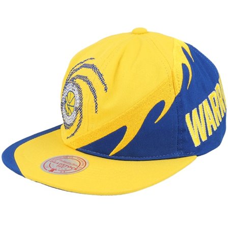 Mitchell & Ness - NBA Gelb Snapback Cap - Golden State Warriors Spiral Deadstock Yellow Snapback @ Hatstore