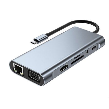 11-i-1 USB C Hub Multiport Adapter - Anslut fler enheter