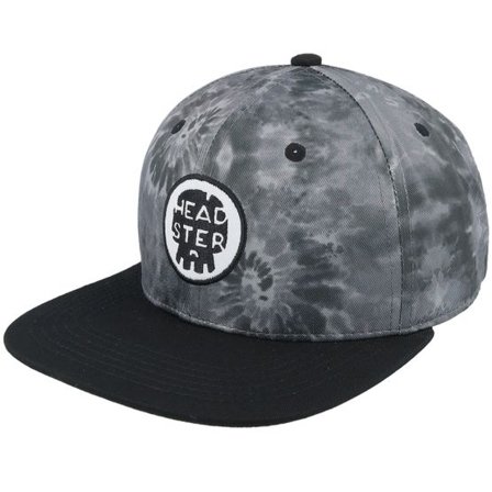 Headster - Svart snapback Keps - Kids Tie Dye Black Snapback @ Hatstore