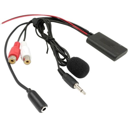 Universell bilradio 3,5 mm RCA-ljud AUX-ingång Bluetooth-mikrofonkabel för Pioneer For For For