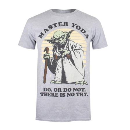 Star Wars Herr Yoda T-shirt L Sports Grå
