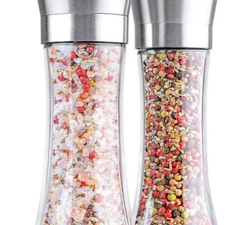 Krydderkvern, pepperkvern med justerbar grovhetsmekanisme - salt og KLB