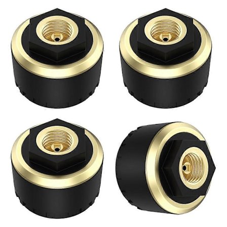 Bluetooth-kompatibelt Däcktrycksövervakningssystem 4 st Realtidsvisning Däcktrycksgivare