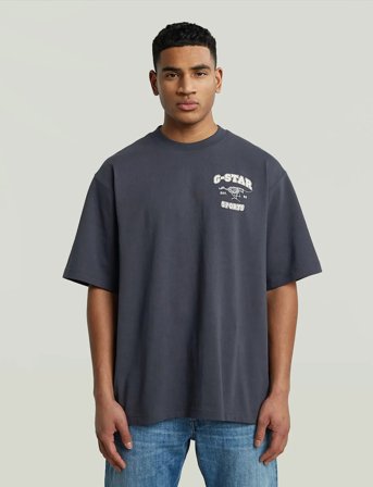 G-Star Running Dog Back Gr Boxy R T - Navy - S