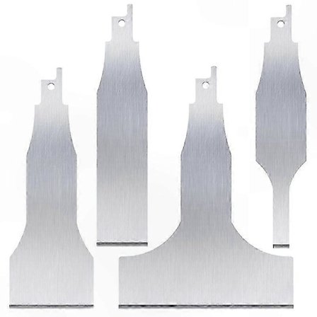 4-pakning med skrapeblader for tigersag, verktøyfester og adaptertilbehør for allsidig bruk