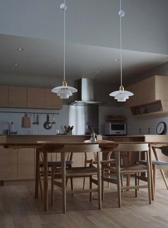 PH 3/2 taklampe - messing/opal