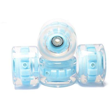 4 stk. Earth Surfboard 6 lysende hjul, glitrende PU-hjul til longboard skateboard, skateboardhjul med høj elasticitet surfing, A