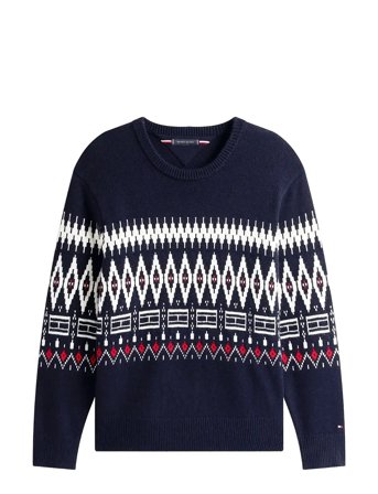 Tommy Hilfiger | Placed Fairisle Wool Blend Crew | S