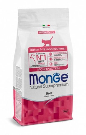 Monge Natural Superpremium Kitten Monoprotein Cibo Secco Per