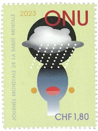 FN Geneve - Mentalt helbred - Postfrisk frimærke