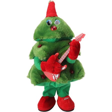 Laulava ja tanssiva joulukuusi, sähköinen joulukuusi pehmolelu valoilla