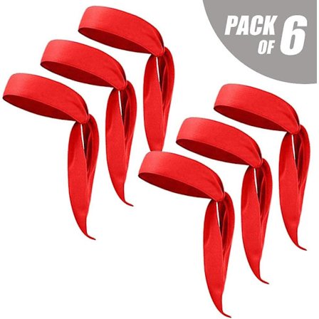 6 stk. Unisex Sports Hårbånd Ikke-Skridsikre Hårbånd Svedbånd Bandana Til Træning Løbetur Yoga