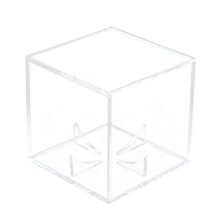 1 stk Tennisball-etui Transparent Kvadratisk Akryl Baseball Visningsstativ Oppbevaringsboks Holder For Spiller Fan (FMY)
