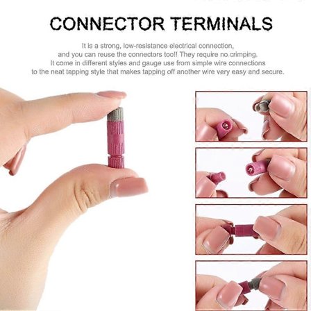 10 stk Posi-tap-stikkontakter 20-22 Gauge Wire Elektriske Ledningsklemmer