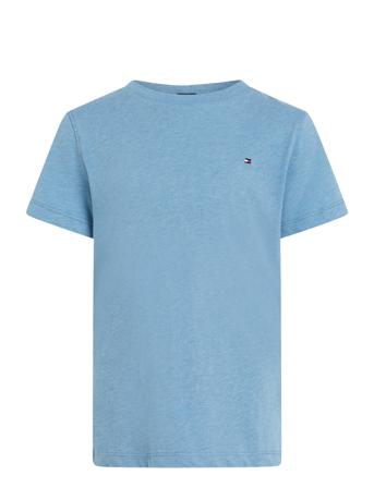 Boys Basic Cn Knit S/S Tommy Hilfiger Blue