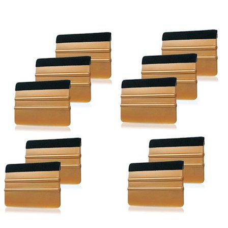 10 stk. Fiber Vinyl Film Indpakning Klud Filt Bil Wrap Vindue Farve Værktøj Rengøring Skraber Mærkat Fjerner