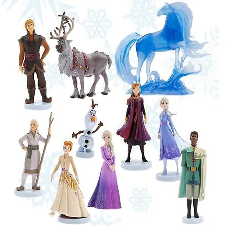 Frost 10 stk./sæt Elsa Anna Prinsesse Olaf PVC Action Figur Model Legetøj