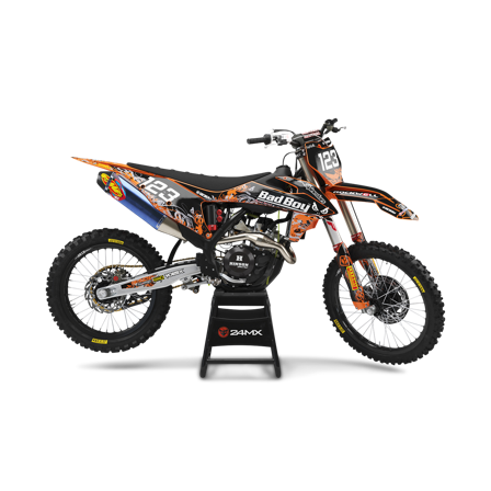 ENJOY Badboy Komplett Dekalkit med Nummerplåtsdekaler - Gas Gas MC 50 2021-2026