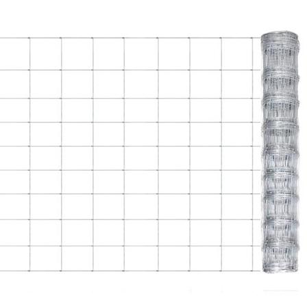 Vidaxl Fårstängsel Galvaniserat Stål 50x1 M Silver Silver