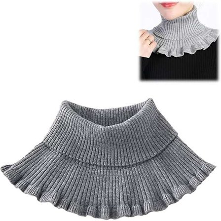 Skjerf Menn Kvinner Strikket Turtleneck Falsk Krage Avtakbar
