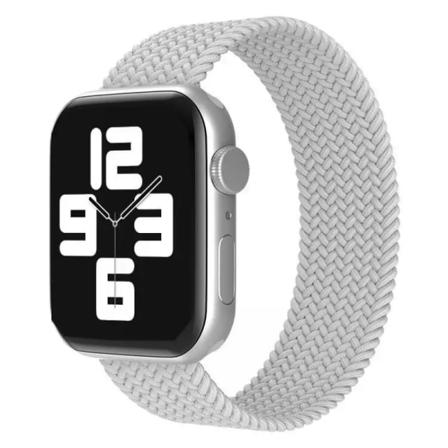 Flätat Armband Apple Watch 38/40/41 Välj Färg/storlek Ljusgrå L