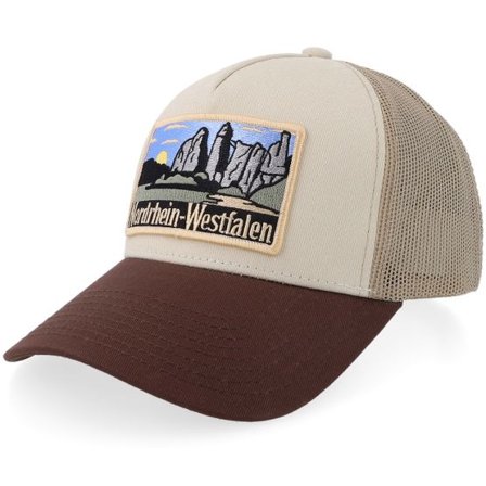 Wild Spirit - Beige trucker Keps - Bundesland Nordrhein-westfalen Stone/Khaki/Brown @ Hatstore