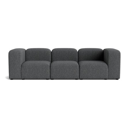 Milo 3 personers sofa - Puente Grå/Blå - 270x100x72 - Sofa, 3 personers sofa