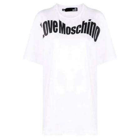Love Moschino T-Shirts Hvid, Dame