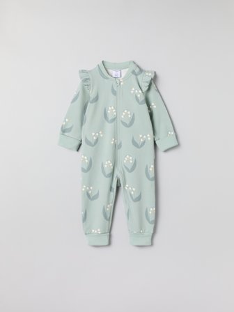 Polarn O. Pyret - all-in-one with ruffles - 56 - Childrenswear - green