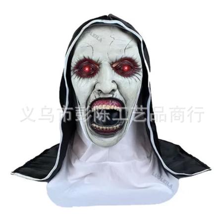 Glødende klovnemaske cosplay Halloween horror hovedbeklædning tilbage sjæl klovnemaske ny tilbage sjæl klovn Open-mouthed Sister [Red Light]