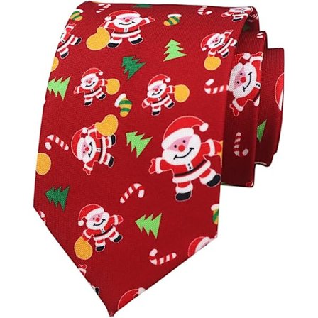 Herrer Big Boys Sjove Jule Slips Mønstret Fancy Slips, Mørkerød Julemand