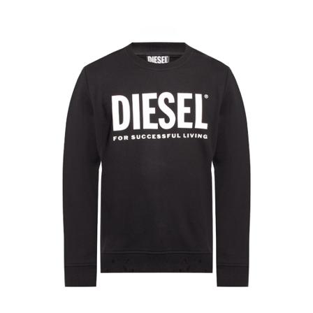 Diesel Sweatshirt with logo Sort, Herre Sweatshirts