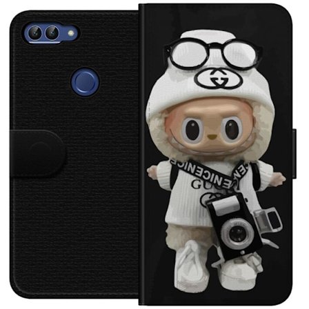 Yhteensopiva Lompakkokotelo Huawei Huawei P smart Tyylikäs muotoilijafiguuri kameralla ja katutyyliä, leikkisä keräilyfiguuri trendikkäässä kau