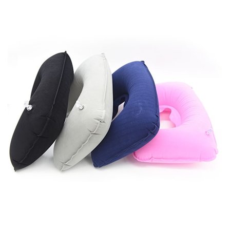 2-pak U-formet oppustelig rejsepude