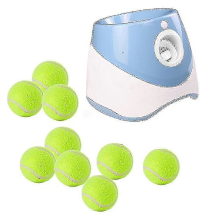 Automatisk ballkaster for hund med 3/6/9 baller, slitesterk ballkastemaskin for små og mellomstore hunder_Kvalitetsgåvor