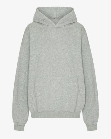 Organic Oversized Hood - Heather Grey