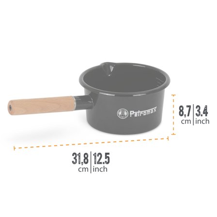 Petromax Sausekjele 1 liter, svart