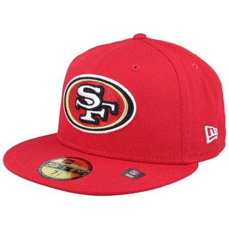New Era - NFL Rood fitted Cap - San Francisco 49ers Otc NFL 59FIFTY Red Fitted @ Hatstore