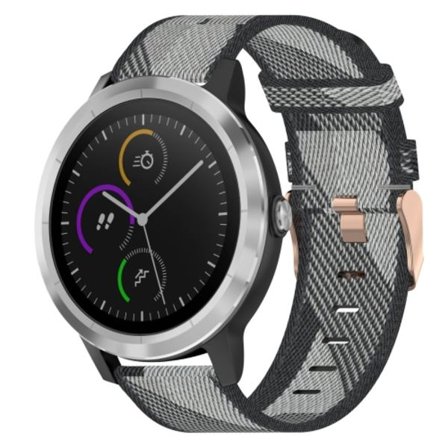 För Garmin Vivoactive 3 20mm Nylon Woven Watch Band