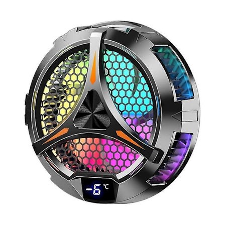 X42 Tablet Radiator Tablettkjøler RGB Fargerik Belysning 10cm Magnetisk Halvlederkjøler Kjøling