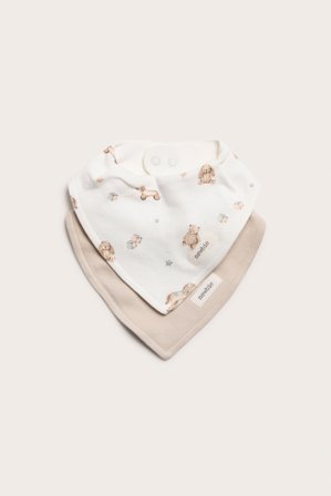 Newbie | 2-pk. smekker med bamser | Offwhite