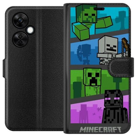 Kompatibelt Plånboksfodral till OnePlus OnePlus Nord CE 3 Lite Minecraft