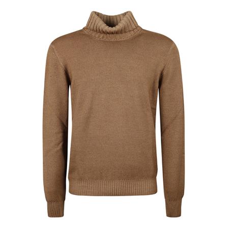 Tagliatore Turtlenecks brun, Herr Stickade tröjor, Herr, Storlek: 2XL