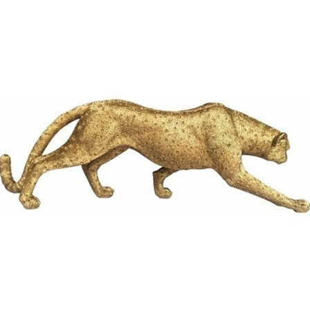 Realistinen hartsi leopardipatsas, hartsipatsas kodin sisustukseen, eläinkoriste, taiteellinen jalostusveistos, veistos, keräilyesine, 