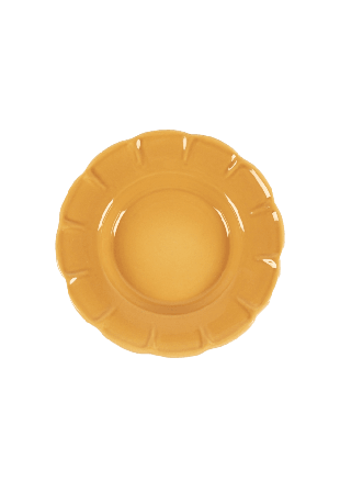 Pick A Poppy Everyday Charm Djup Tallrik - 25 Cm Glas & porslin Gul