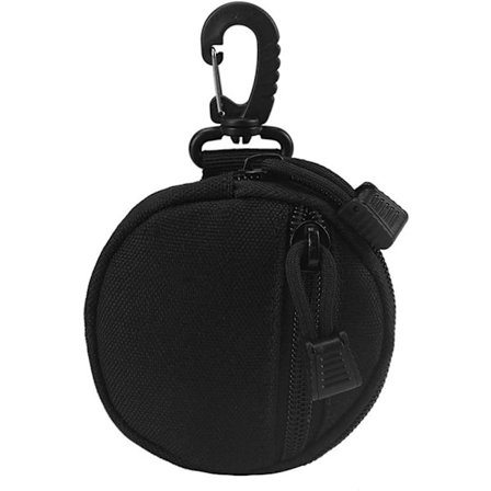 (Musta)Tactical Bag Belt, Tactical Molle Pouch, Round Mini C, ZQKLA